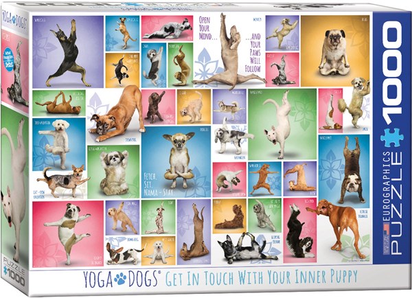 Eurographics (6000-0954) - "Yoga Dogs" - 1000 pieces puzzle