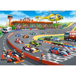 Castorland (B-13470) - "Formula Racing" - 120 pieces puzzle