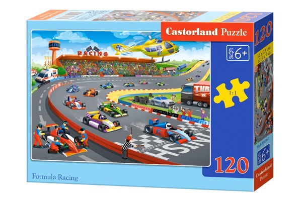 Castorland (B-13470) - "Formula Racing" - 120 pieces puzzle