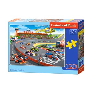 Castorland (B-13470) - "Formula Racing" - 120 pieces puzzle