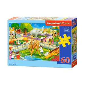 Castorland (B-066155) - "Zoo Visit" - 60 pieces puzzle