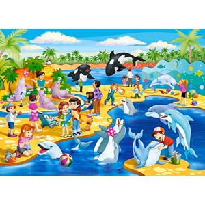 Castorland (B-066148) - "Dolphinarium" - 60 pieces puzzle