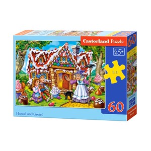Castorland (B-066094) - "Hansel and Gretel" - 60 pieces puzzle