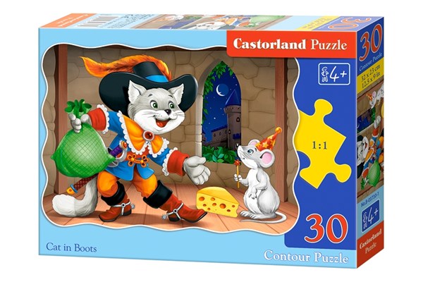 Castorland (B-03730) - "Cat in Boots" - 30 pieces puzzle