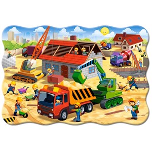 Castorland (C-02412) - "House in Construction" - 20 pieces puzzle