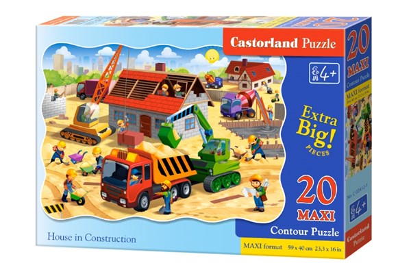 Castorland (C-02412) - "House in Construction" - 20 pieces puzzle