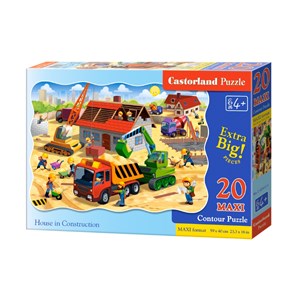 Castorland (C-02412) - "House in Construction" - 20 pieces puzzle