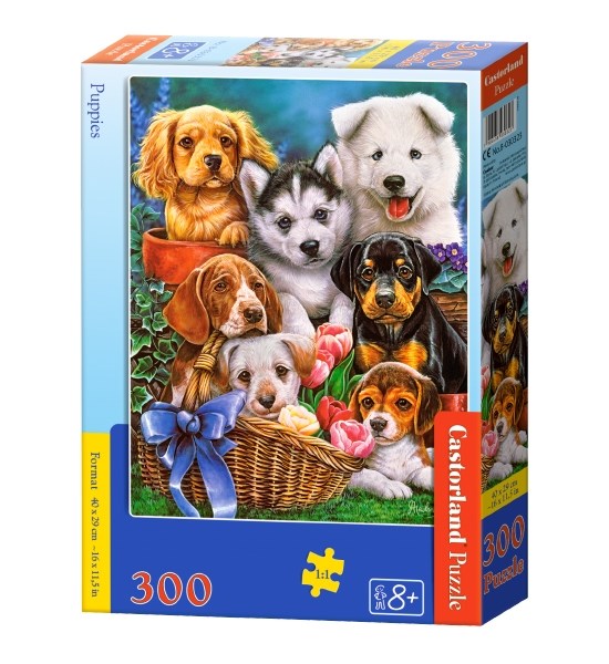 Castorland (B-030323) - "Puppies" - 300 pieces puzzle