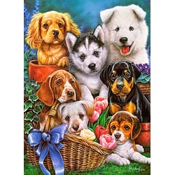 Castorland (B-030323) - "Puppies" - 300 pieces puzzle