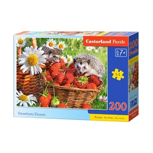 Castorland (B-222025) - "Strawberry Dessert" - 200 pieces puzzle