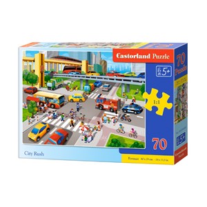 Castorland (B-070039) - "City Rush" - 70 pieces puzzle