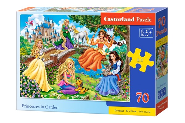 Castorland (B-070022) - "Princesses in Garden" - 70 pieces puzzle