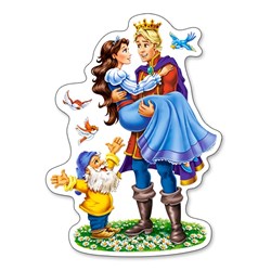 Castorland (B-04461) - "Princesses in Love" - 4 5 6 7 pieces puzzle