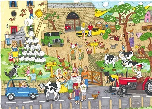 The House of Puzzles (3848) - "Funny Farm" - 1000 pieces puzzle