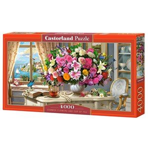 Castorland (C-400263) - "Summer Flowers and Cup of Tea" - 4000 pieces puzzle
