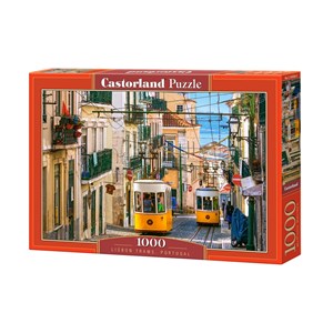 Castorland (C-104260) - "Lisbon Trams, Portugal" - 1000 pieces puzzle