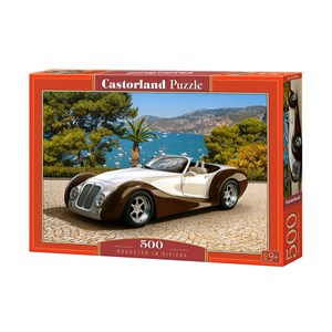 Castorland (B-53094) - "Roadster in Riviera" - 500 pieces puzzle