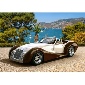 Castorland (B-53094) - "Roadster in Riviera" - 500 pieces puzzle