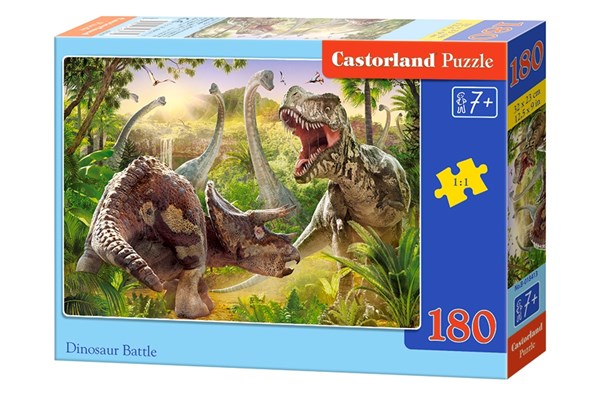 Castorland (B-018413) - "Dinosaur Battle" - 180 pieces puzzle