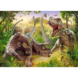 Castorland (B-018413) - "Dinosaur Battle" - 180 pieces puzzle