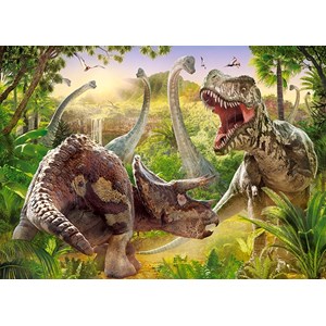 Castorland (B-018413) - "Dinosaur Battle" - 180 pieces puzzle