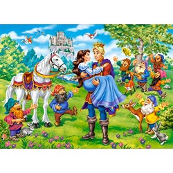 Castorland (B-13463) - "Snow White, Happy Ending" - 120 pieces puzzle