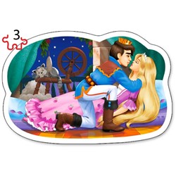 Castorland (B-005093) - "Fairytale Love" - 3 4 6 9 pieces puzzle