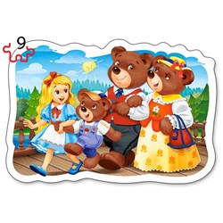 Castorland (B-005086) - "Classic Fairy Tales" - 3 4 6 9 pieces puzzle