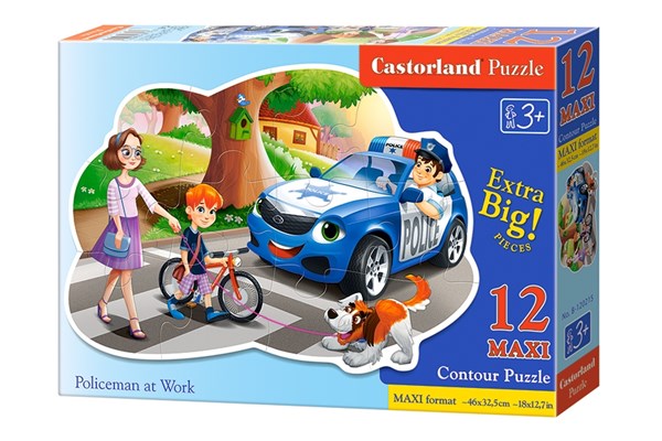 Castorland (B-120215) - "Policeman at Work" - 12 pieces puzzle