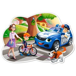 Castorland (B-120215) - "Policeman at Work" - 12 pieces puzzle