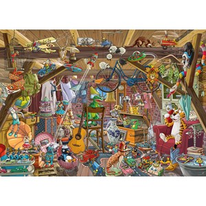 Heye (29885) - Birgit Tanck: "In The Attic" - 1000 pieces puzzle