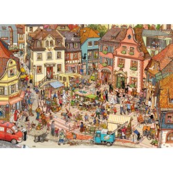Heye (29884) - Doro Göbel: "Market Place" - 1000 pieces puzzle