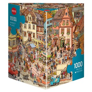 Heye (29884) - Doro Göbel: "Market Place" - 1000 pieces puzzle