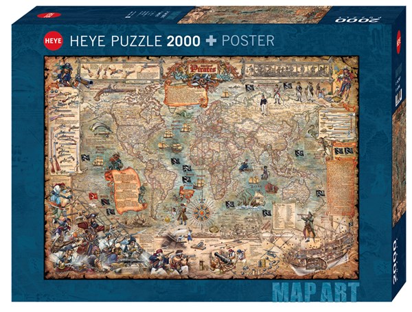 Heye (29847) - Rajko Zigic: "Pirate World" - 2000 pieces puzzle