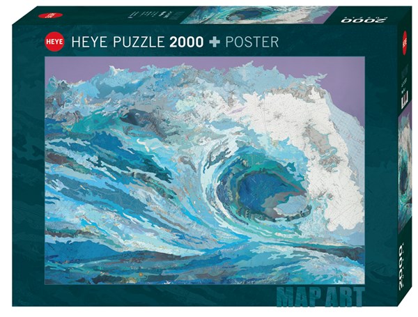 Heye (29872) - Matthew Cusick: "Map Wave" - 2000 pieces puzzle