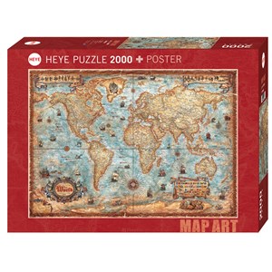 Heye (29845) - Rajko Zigic: "The World" - 2000 pieces puzzle
