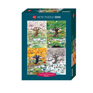 Heye (29873) - Roger Blachon: "4 Seasons" - 2000 pieces puzzle