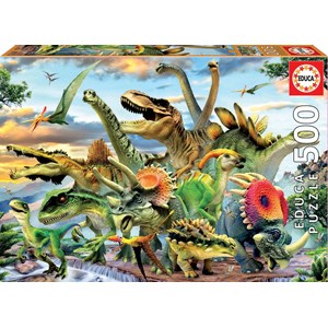 Educa (17961) - "Dinosaurs" - 500 pieces puzzle