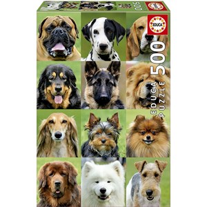 Educa (17963) - "Dogs collage" - 500 pieces puzzle