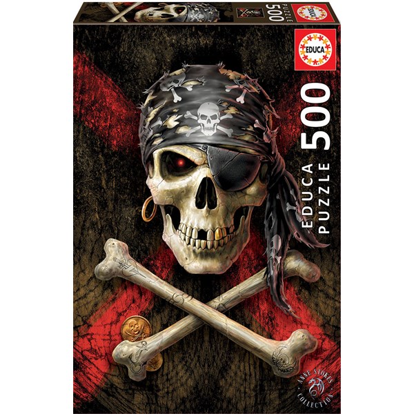 Educa (17964) - "Pirate Skull" - 500 pieces puzzle