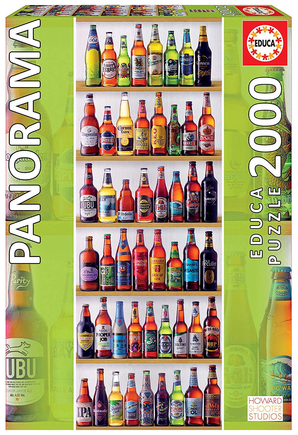 Amazon.com: Educa - Beers of The World Panorama Puzzle, 2000