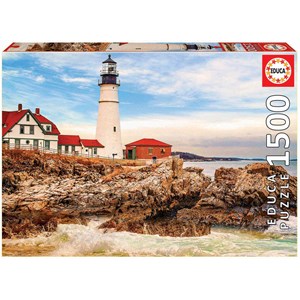 Educa (17978) - "Rocky Lighthouse" - 1500 pieces puzzle