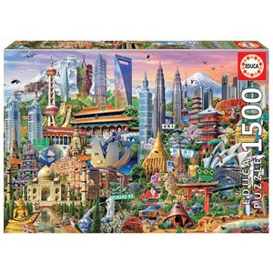Educa (17979) - "Asia Landmarks" - 1500 pieces puzzle