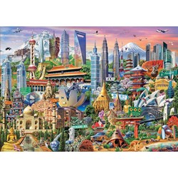 Educa (17979) - "Asia Landmarks" - 1500 pieces puzzle