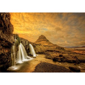 Educa (17971) - "Kirkjufellsfoss Waterfall, Iceland" - 1000 pieces puzzle