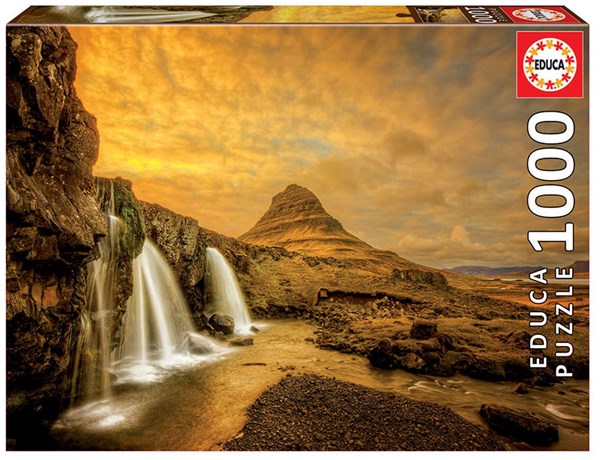 Educa (17971) - "Kirkjufellsfoss Waterfall, Iceland" - 1000 pieces puzzle