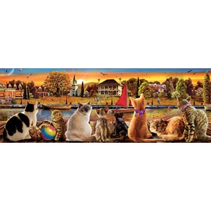 Educa (18001) - "Cats on the Quay" - 1000 pieces puzzle