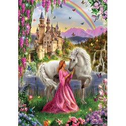 Educa (17985) - "Fairy and unicorn" - 500 pieces puzzle