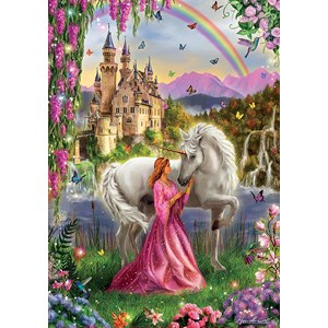 Educa (17985) - "Fairy and unicorn" - 500 pieces puzzle