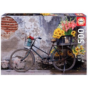 Educa (17988) - "Bicycle with flowers" - 500 pieces puzzle